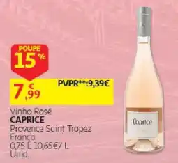 Auchan Vinho Rosé Caprice promoção