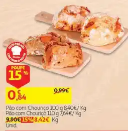 Auchan Pão com Chouriço promoção
