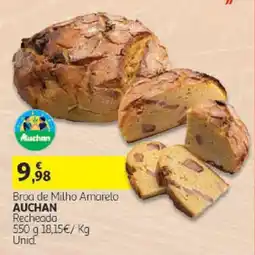 Auchan Broa de Milho Amarelo Auchan Recheada promoção