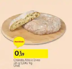 Auchan Chabata Alho e Ervas promoção