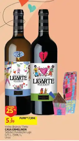 Auchan Vinho Branco/ Tinto Casa Ermelinda promoção