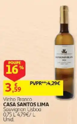 Auchan vinho branco casa santos lima promoção