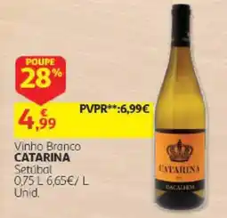 Auchan vinho branco catarina promoção