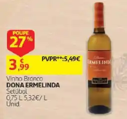 Auchan Vinho Branco Dona Ermelinda promoção