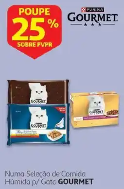 Auchan comida húmida p/ gato gourmet promoção