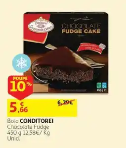Auchan Bolo conditionerei chocolate fudge promoção