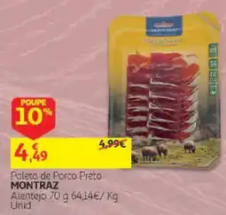Auchan Paleta de Porco Preto Montraz promoção