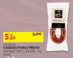 Auchan Chourico casa do porco preto promoção