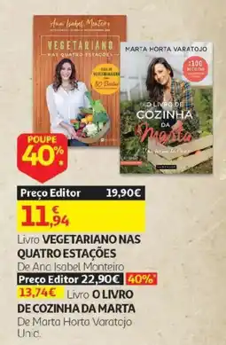 Auchan Livro vegetariano nas quatro estações promoção