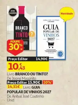 Auchan Livro branco ou tinto? de joana maçanita promoção
