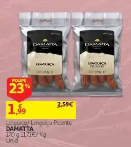 Auchan Linguica/ Linguica Picante Damatta promoção