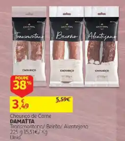Auchan Chourico de Carne Damatta promoção
