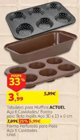 Auchan Tabuleiro para Muffins Actuel promoção