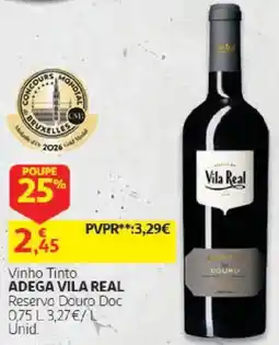Auchan Vinho Tinto Adega Vila Real promoção