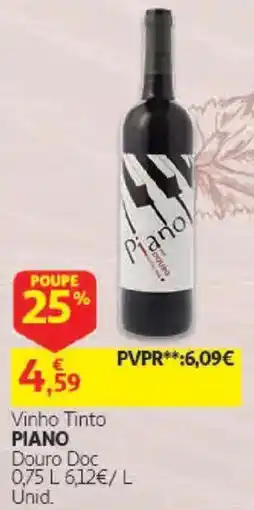 Auchan vinho tinto piano promoção