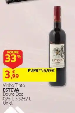 Auchan Vinho Tinto Esteva promoção