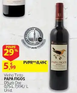 Auchan Vinho Tinto Papa Figos promoção