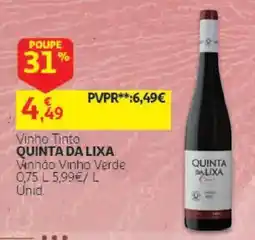 Auchan vinho tinto quinta da lixa promoção
