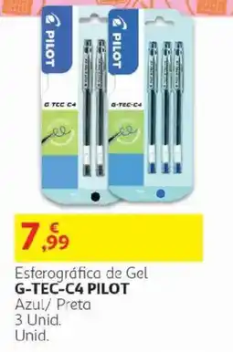 Auchan esferográfica de gel g-tec-c4 pilot promoção