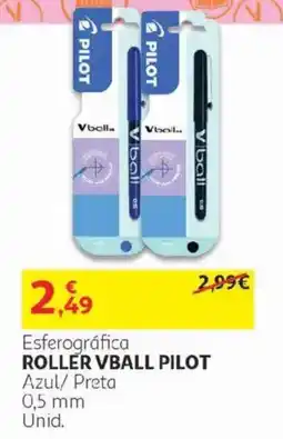 Auchan esferográfica roller vball pilot promoção