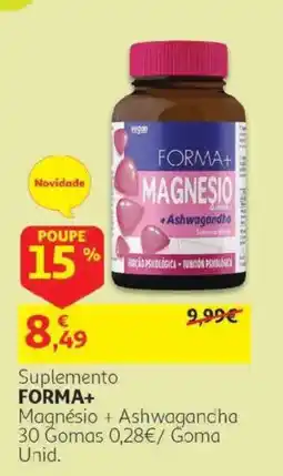 Auchan Forma+ magnésio + ashwagandha promoção