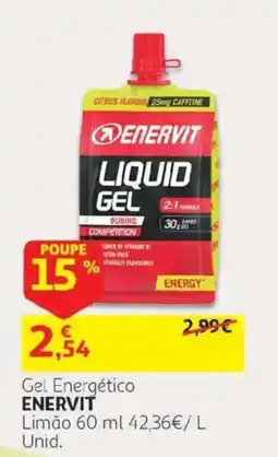 Auchan Gel Energético Enervit promoção