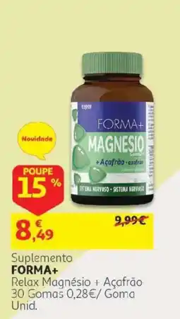 Auchan Forma+ magnésio relax açafrão promoção