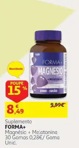 Auchan Forma+ magnésio + melatonina promoção