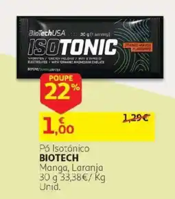 Auchan Pó Isotónico Biotech promoção