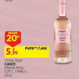 Auchan vinho rosé canti promoção