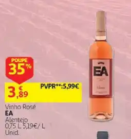 Auchan vinho rosé ea promoção