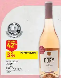 Auchan vinho rosé dory promoção