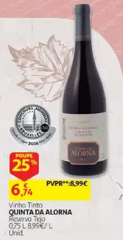 Auchan Vinho Tinto Quinta da Alorna promoção