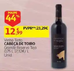 Auchan Cabeça de toiro vinho tinto grande reserva tejo promoção