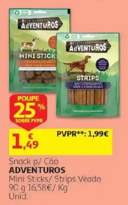 Auchan Snack p/ Cão ADVENTUROS promoção