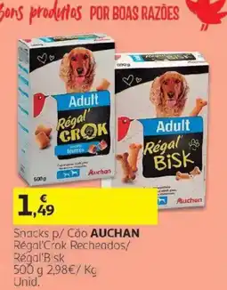 Auchan Snacks p/ Cão AUCHAN promoção