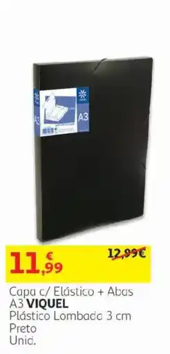 Auchan Capa c/ Elástico + Abas A3 Viquel promoção