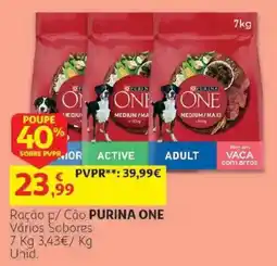 Auchan Ração p/ Cão Purina One promoção