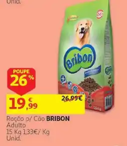 Auchan Ração p/ Cão BRIBON Adulto promoção