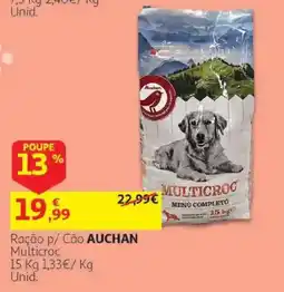 Auchan Ração p/ Cão Auchan Multicroc promoção