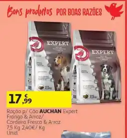 Auchan Ração p/ Cão Auchan Expert promoção