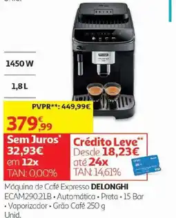 Auchan Máquina de Café Expresso Delonghi promoção