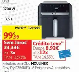 Auchan Fritadeira sem Óleo Moulinex promoção