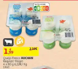 Auchan Queijo Fresco Auchan promoção