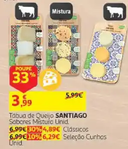 Auchan Tábua de Queijo Santiago Sabores Mistura Unid. promoção