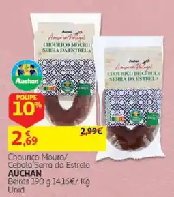 Auchan Chourico Mouro/ Cebola Serra da Estrela Auchan promoção