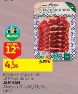 Auchan Paleta de Porco Preto Auchan promoção