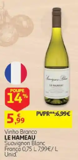 Auchan Vinho Branco Le Hameau promoção
