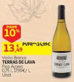 Auchan Vinho Branco Terras de Lava promoção