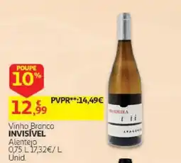 Auchan Vinho Branco Invisível promoção